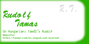 rudolf tamas business card